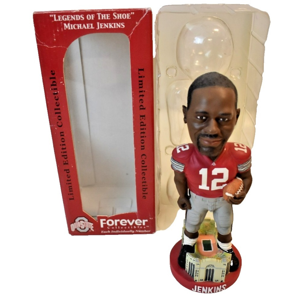 Ohio State Buckeyes Michael Jenkins #12 Legends of the Shoes Bobblehead w/ Box